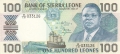 Sierra Leone 100 Leones, 27. 4.1989